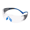 SecureFit™ 400 Safety Glasses, Blue/Grey frame,  Scotchgard™ Anti-Fog / Anti-Scratch Coating (K&N), Clear Lens, SF401SGAF-BLU-EU